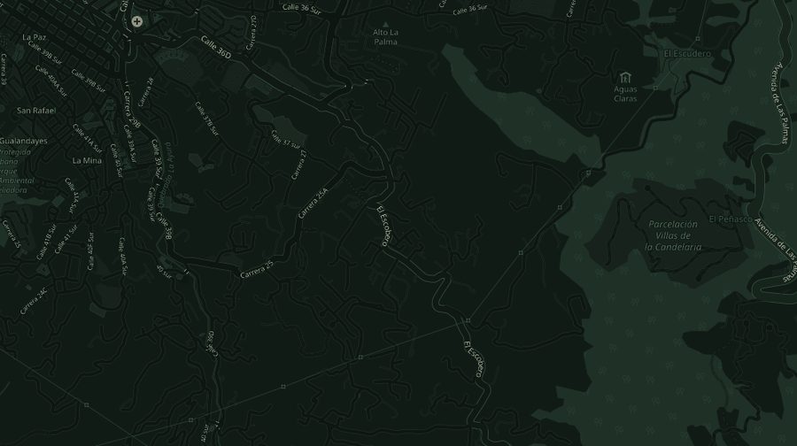 Mapa de la Loma del Escobero, Envigado