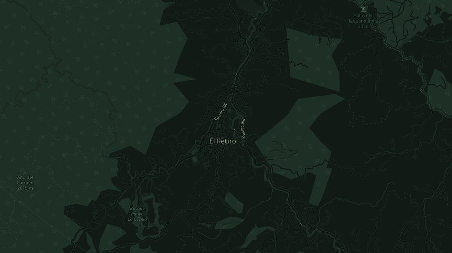Mapa de El Retiro, oriente antioqueño